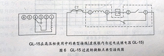 gl-15、25反時限過流繼電器接線圖