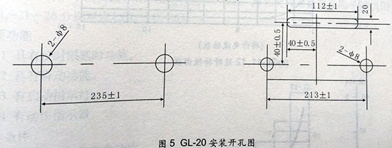 gl-15、25反時限過流繼電器安裝開孔圖