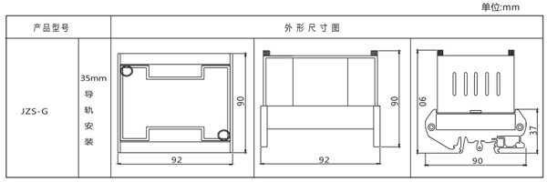 安裝尺寸