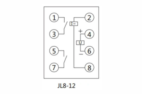 JL8-12內(nèi)部接線圖及外引接線圖（正視圖）1.jpg